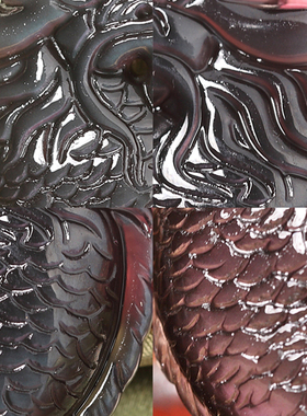 文昌鱼吊坠冰种黑曜石