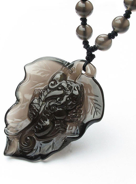 冰种一夜暴富貔貅项链男女款吊坠