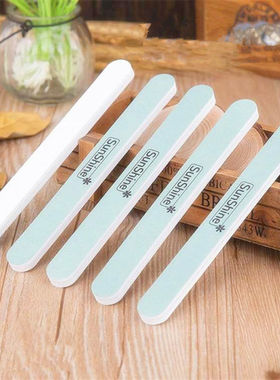 美甲抛光条打磨条 超亮双面打蜡膏指甲海绵抛光搓条 指甲光亮工具