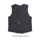 British double-breasted vest men's casual business slim solid color waistcoat vest men's suit vest