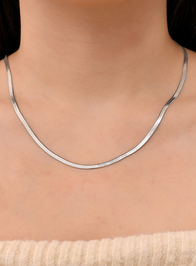 好团员刀片蛇骨链锁骨叠戴