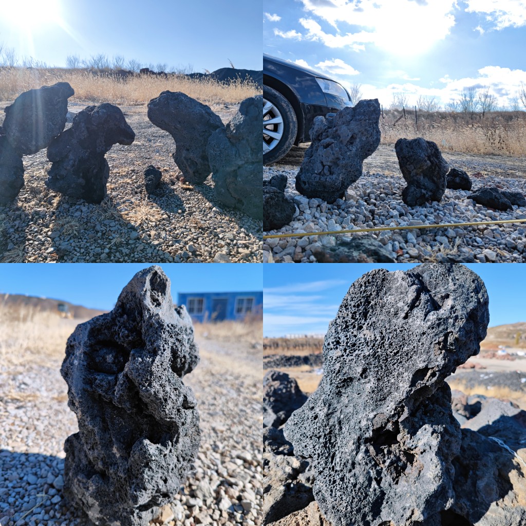 黑色火山石玄武岩火山岩大块鱼缸造景石头净水过滤天然熔岩石包邮 - 图2