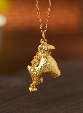 御臻珠宝S925银小马造型吊坠