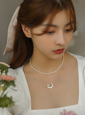 项链颈链锁骨链独特月亮高级感