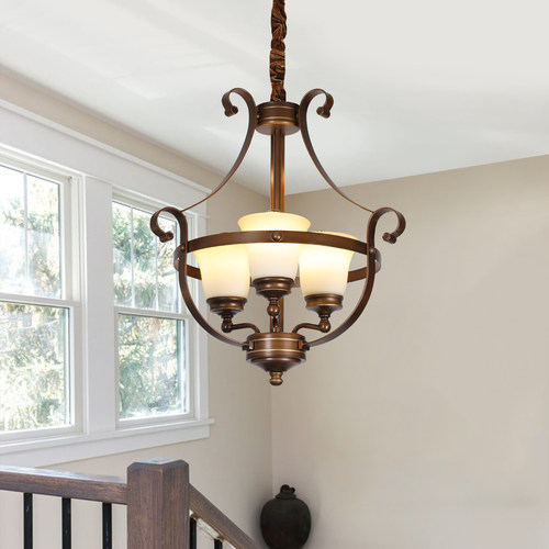 美式复古别墅楼梯小吊灯餐厅灯卧室灯书房灯阳台灯单头设计师款 - 图0