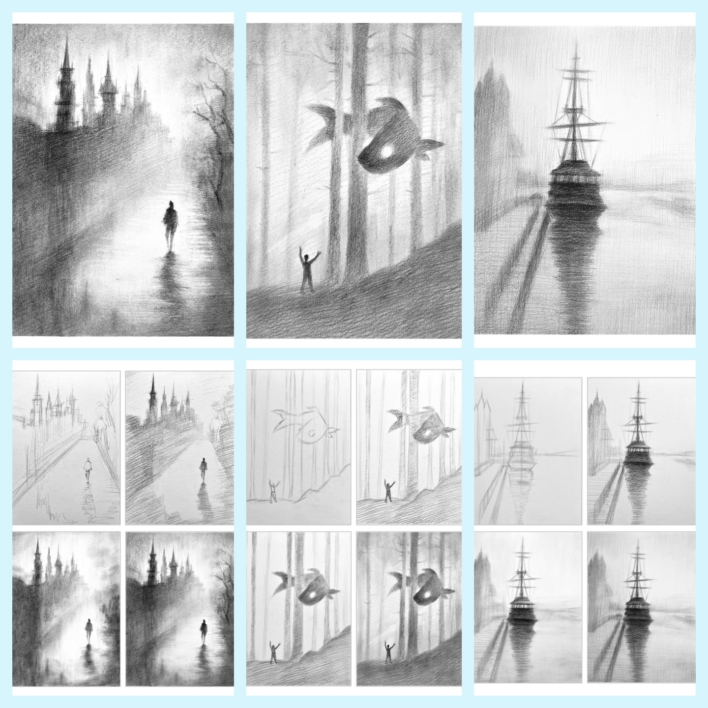 加厚素描临摹卡小学生儿童新手入门教程高清虚实光影练习册含步骤,淘宝优惠券,粉丝福利购,淘宝优惠卷