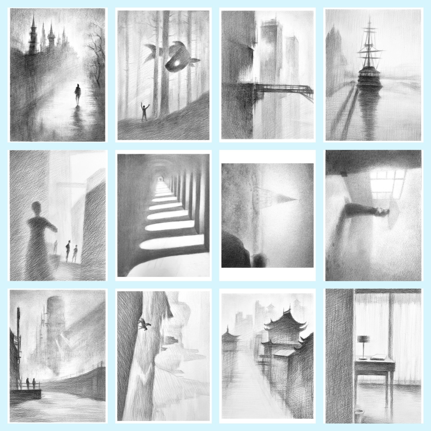 加厚素描临摹卡小学生儿童新手入门教程高清虚实光影练习册含步骤,淘宝优惠券,粉丝福利购,淘宝优惠卷