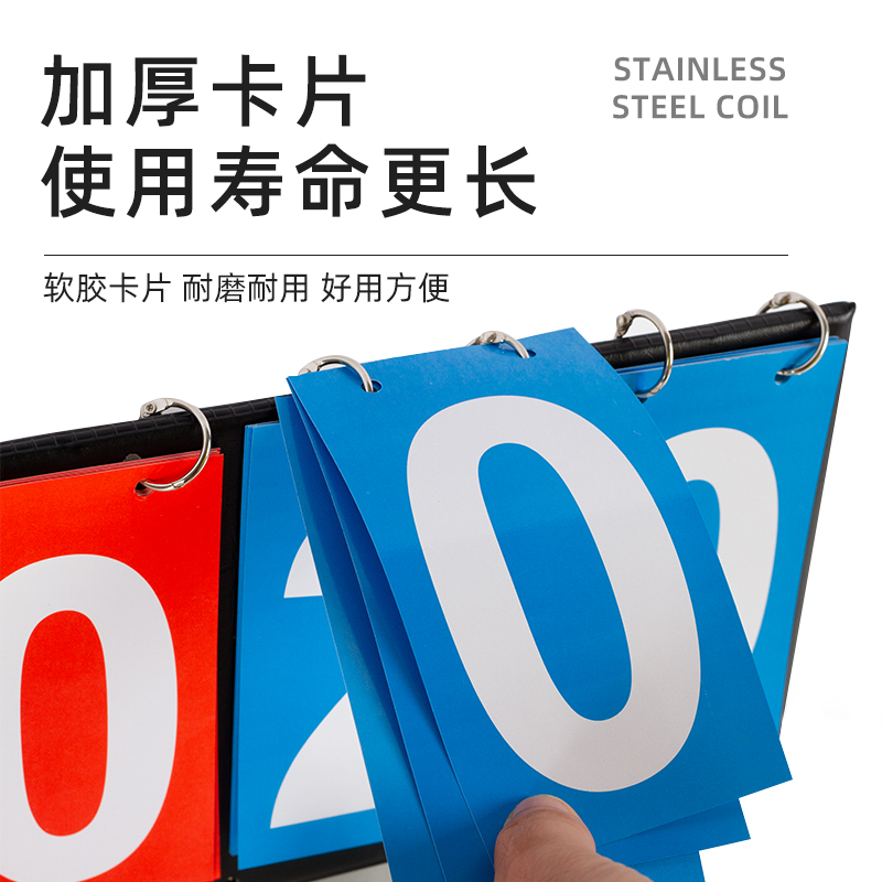 计分牌可翻台球足球羽毛球篮球记分牌比赛兵兵球便捷积分牌计分板 - 图1