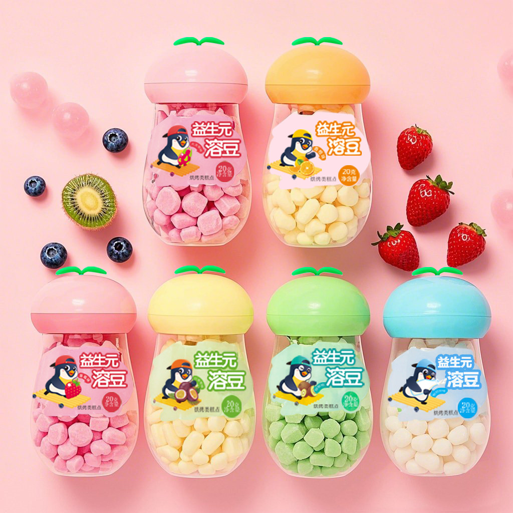 【3送1】御婴乐宝贝益生元水果溶豆儿童零辅食溶溶豆小奶豆罐装,淘宝优惠券,粉丝福利购,淘宝优惠卷