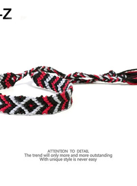 纯棉手链男女ins风欧美手工编织