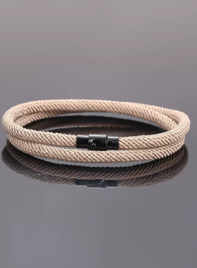 2025新款情侣手绳男款女款编织手链磁铁扣学生手环情侣礼物饰品