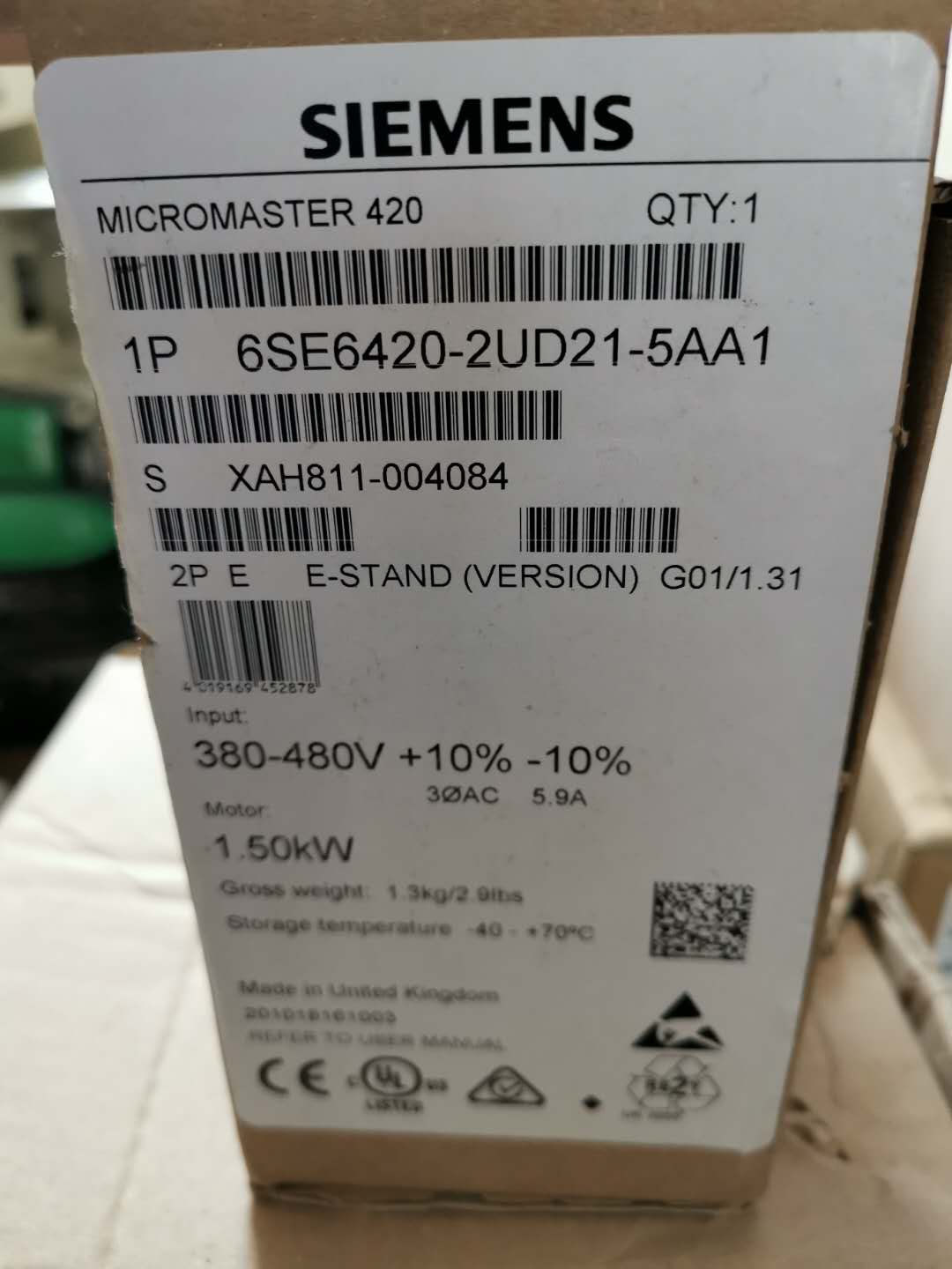 议价6SE7025-3HS87-2DC0西门子-主驱动制动电阻890-930VDC50kW17. - 图2