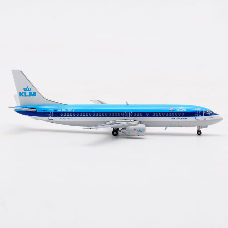 现货 1:400 KLM荷兰航空 B737-400 PH-BDY客机模型 XX4998合金-图2