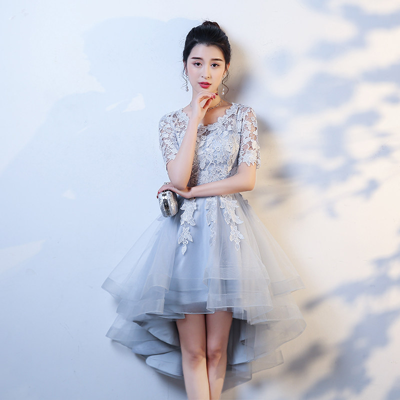 黑色小晚礼服女表演宴会修身时尚气质显瘦派对礼服聚会年会连衣裙