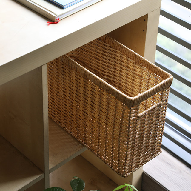 Kens living room books and newspapers imitation vine red wine car storage basket