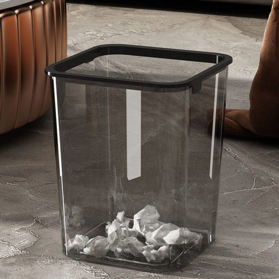 Trash can for home living room light luxury high-end kitchen paper basket