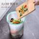 Bedroom simple transparent kitchen trash can with large capacity