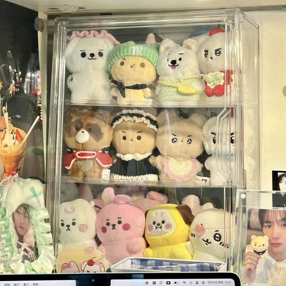 Doll storage box transparent acrylic display stand