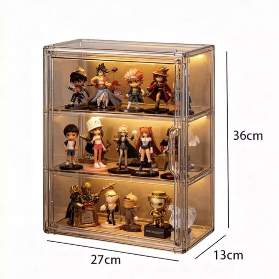 Transparent acrylic multi-layer storage cup holder