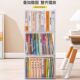 Book storage box student bookshelf desktop transparent dustproof