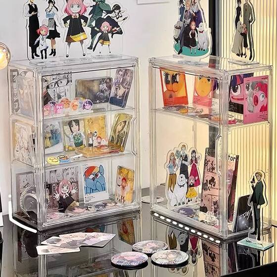 Bazhi storage box acrylic transparent display stand desktop