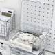 Transparent desktop stationery storage box large capacity student