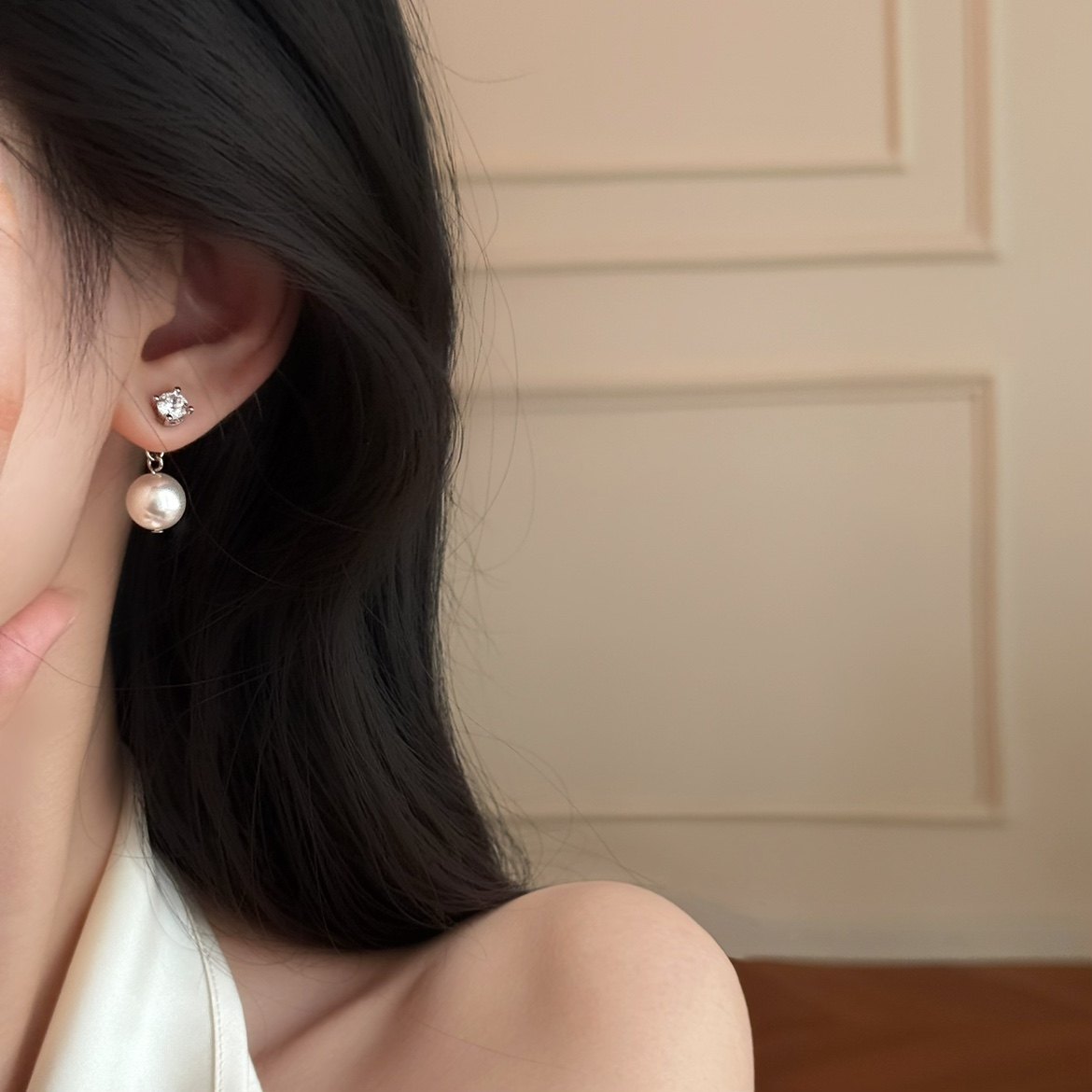 CIX舞曲/绝美施家珍珠耳钉高级感耳饰蚊香盘耳夹耳坠无耳洞耳环女,淘宝优惠券,粉丝福利购,淘宝优惠卷