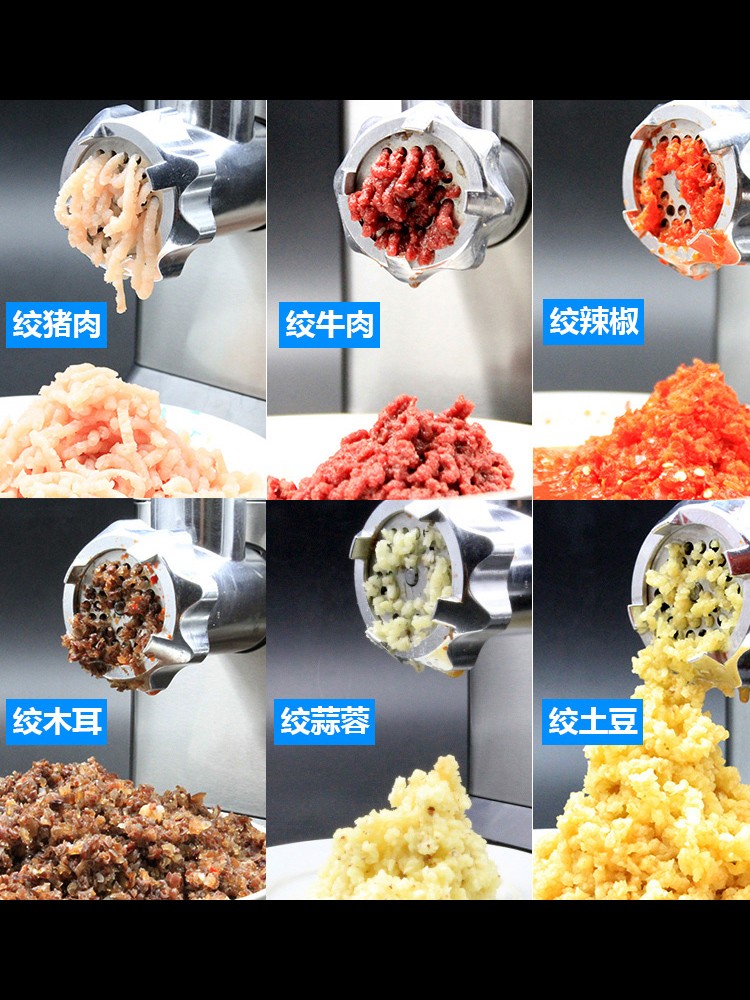 Tenfly家用商用电动绞肉机小型不锈钢多功能自动饺馅灌肠蒜蓉
