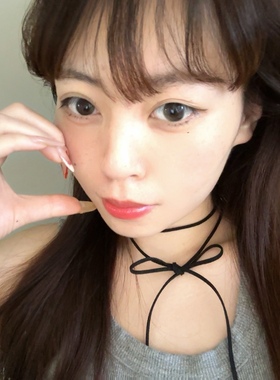 纯欲风锁骨链系带黑色丝绒蝴