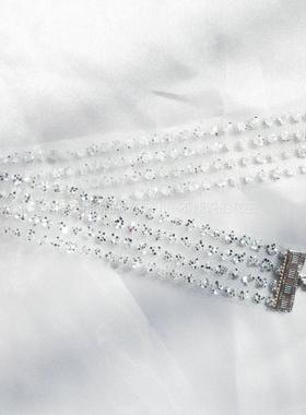 s超闪亮片锁骨链choker纯欲走秀