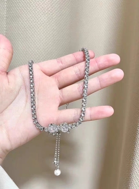 蝴蝶结晚宴锁骨链颈链礼服choker