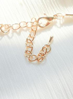 秋冬季Jk风饰品毛衣链黑色蝴蝶结