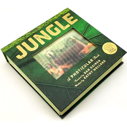 现货【外文书店】Jungle: A Photicular Book 丛林英文原版 3D光与影视觉动画 会动的书 自然百科科普书 Dan Kainen,Kathy Wollard - 图1