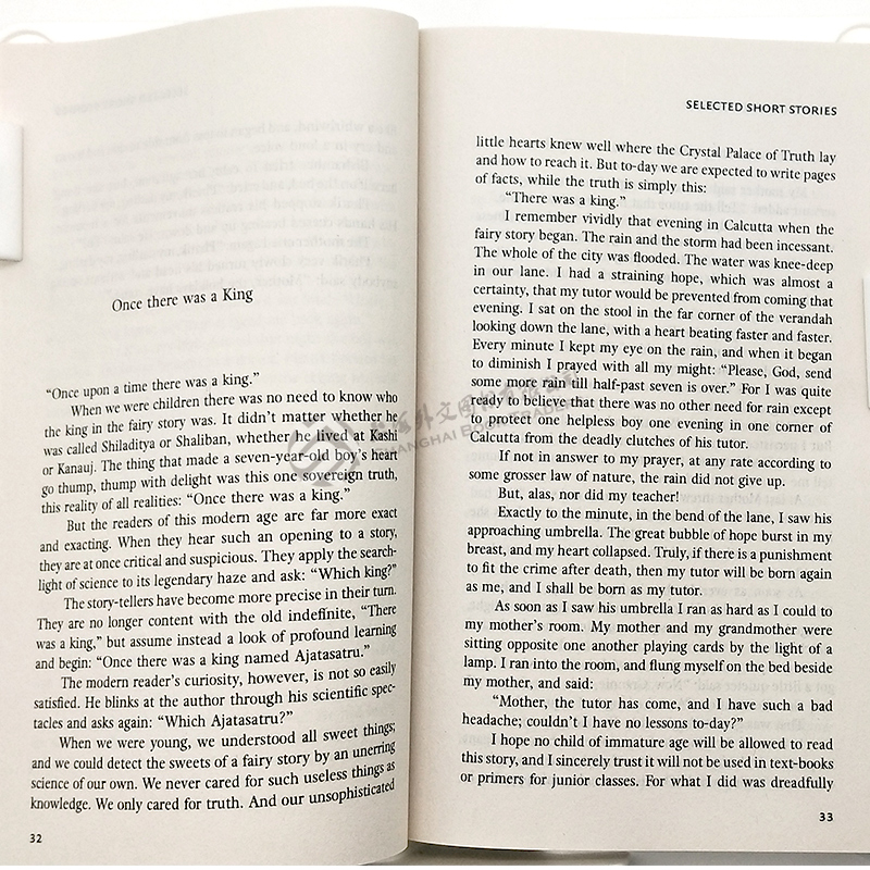 现货 泰戈尔短篇小说选 英文原版 Selected Short Stories 柯林斯经典文学名著Rabindranath Tagore Collins Classics【外文书店】 - 图2