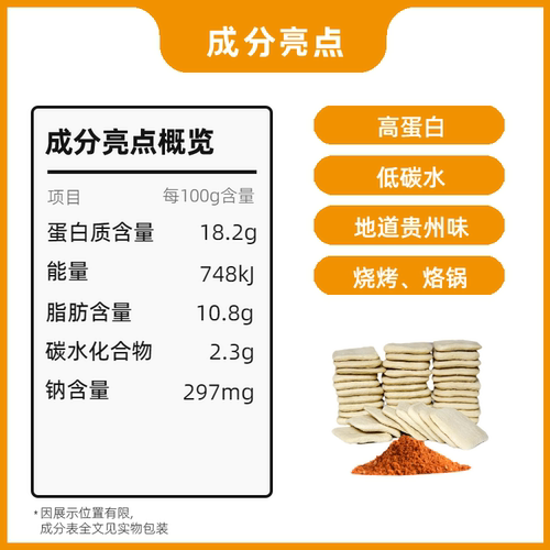 贵州毕节大方手撕豆腐特产贵阳小吃臭豆干烙锅烧烤送辣椒真空食品 - 图0