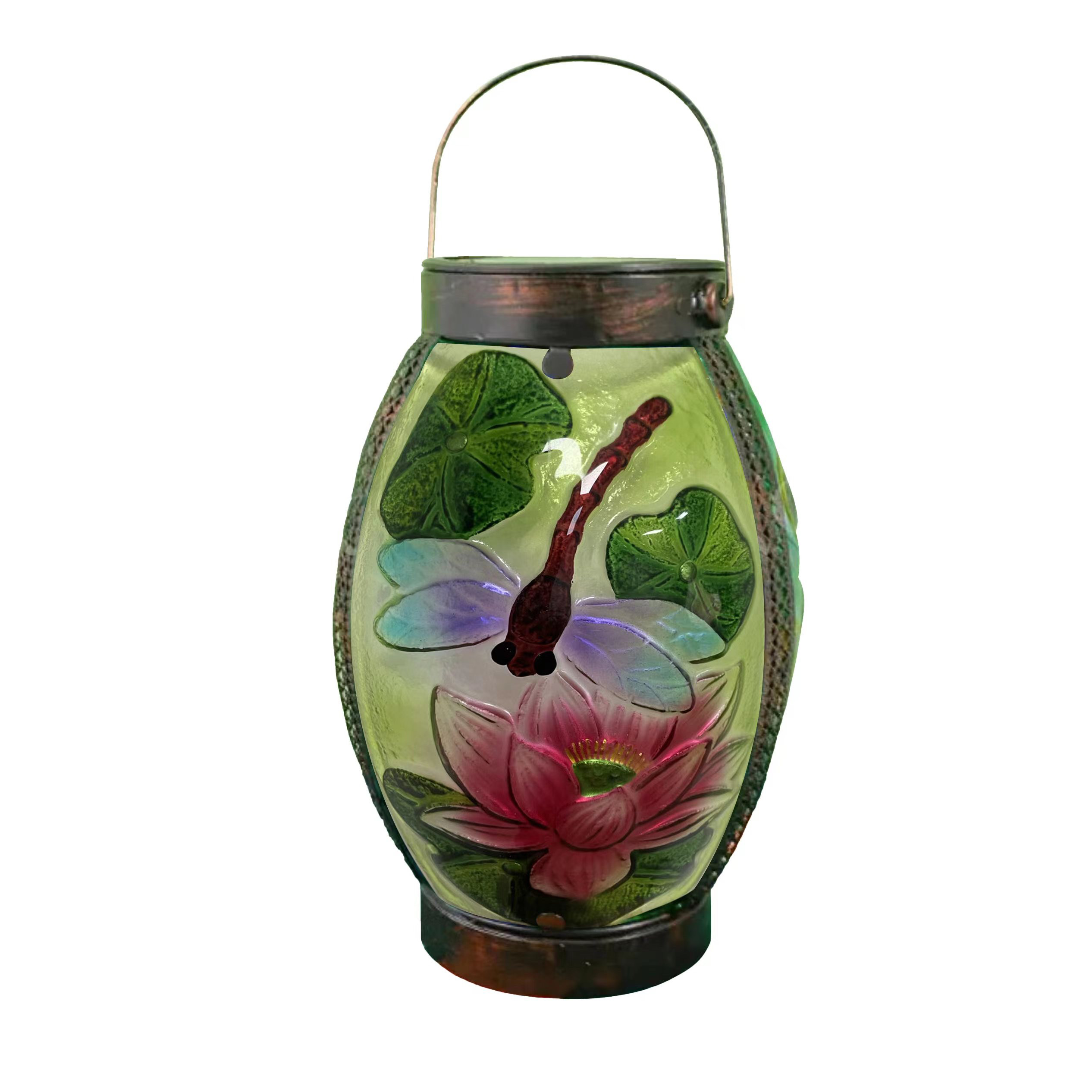 佳鲤推荐蜻蜓灯热气球太阳能琉璃灯庭院摆件牧羊钩园林玻璃灯花园,淘宝优惠券,粉丝福利购,淘宝优惠卷