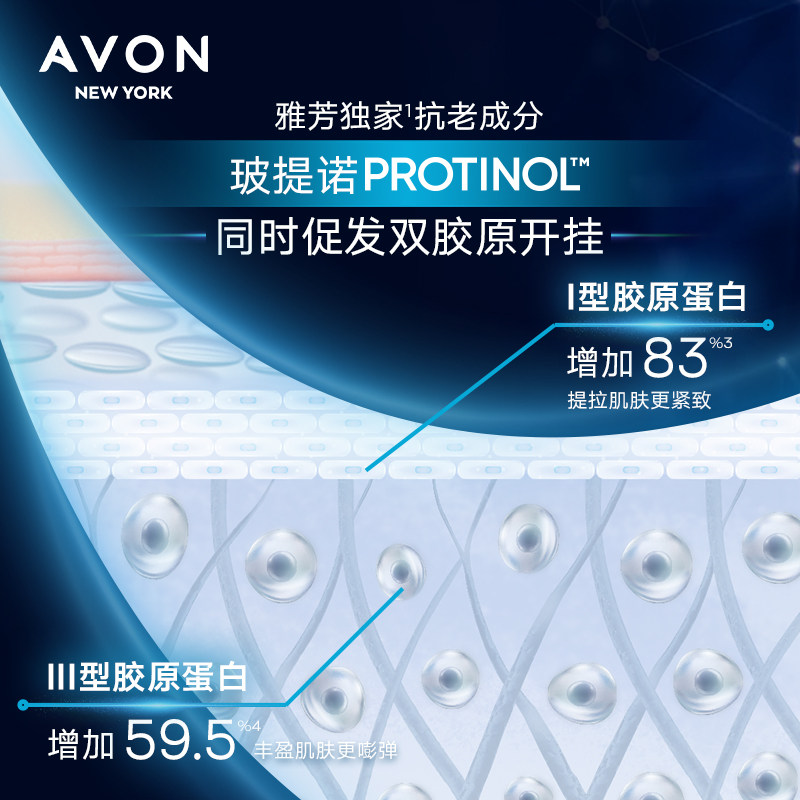 avon新活深海玻提诺面部补水精华液 avon雅芳液态精华