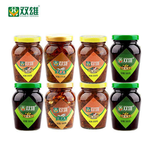 双雄潮汕特产橄榄菜丁香鱼仔沙丁鱼虾仁菜脯礼盒装酱菜潮州手信 - 图0