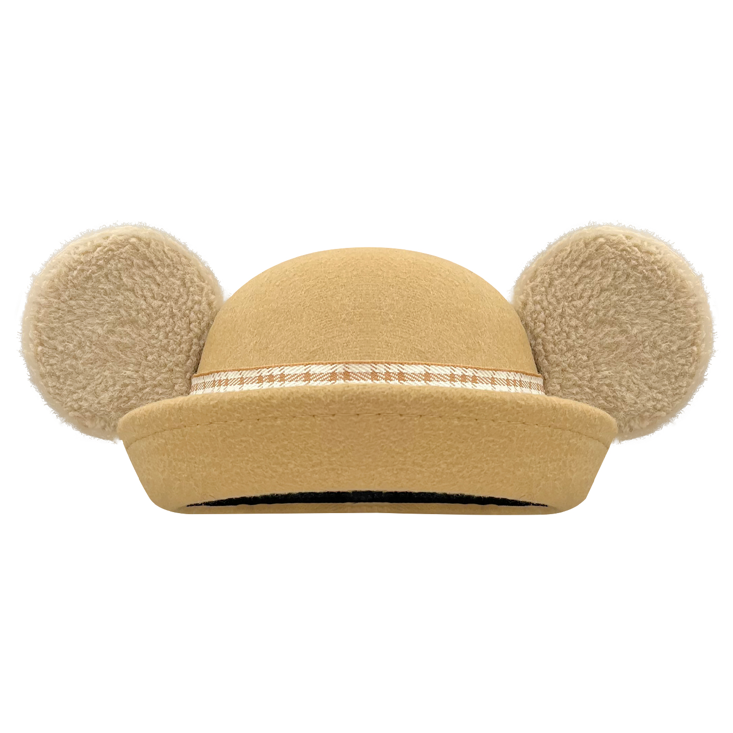 迪士尼周边卡通达菲毛绒耳朵礼帽子女生出游拍照出片渔夫帽显脸小 - 图3