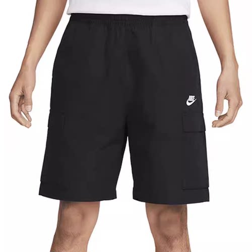 NIKE/耐克 纯棉透气 美式宽松男子五分大口袋工装短裤 FB1247-010 - 图3