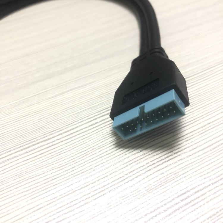 新款主板USB3.0 20Pin延长线20P公对母0.3米20P/19针 M/F数据线,淘宝优惠券,粉丝福利购,淘宝优惠卷