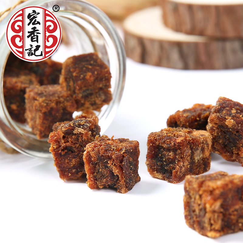宏香记旗舰店宏香记香软牛肉丁168g微辣牛肉粒休闲零食罐装小吃牛肉干独立包装3