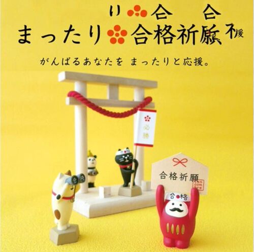 高考考试加油必胜合格祈福达摩 猫咪章鱼ZAKKA公仔桌面摆件 - 图1