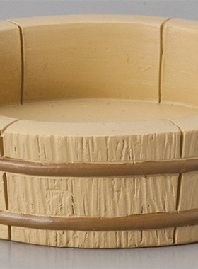 三毛猫企鹅洗澡沐浴盆子树脂道具