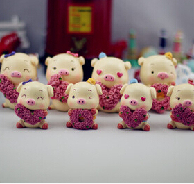 摆件树脂情侣礼品可爱小猪