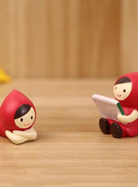 小红帽圣诞节生日桌面摆件礼物