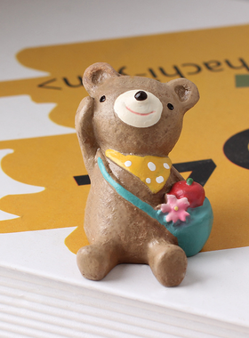 小熊拍摄桌面装饰小摆件