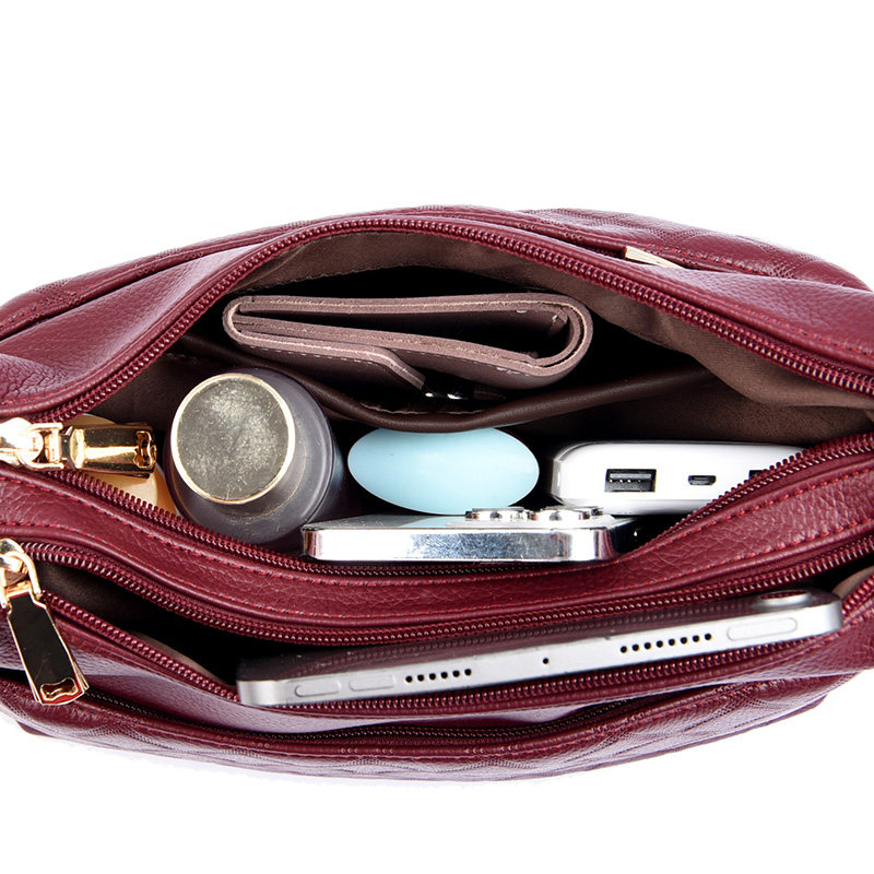 中年妈妈包包女2026新款时尚多层女士斜挎包单肩背包气质软皮小包,淘宝优惠券,粉丝福利购,淘宝优惠卷