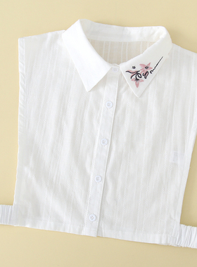提花衬衫假衣领翻领假领子