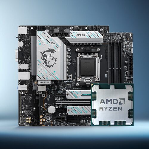 AMD锐龙R5 7500F/7600X/9600X散片板U套装B650M主板CPU套装 - 图0